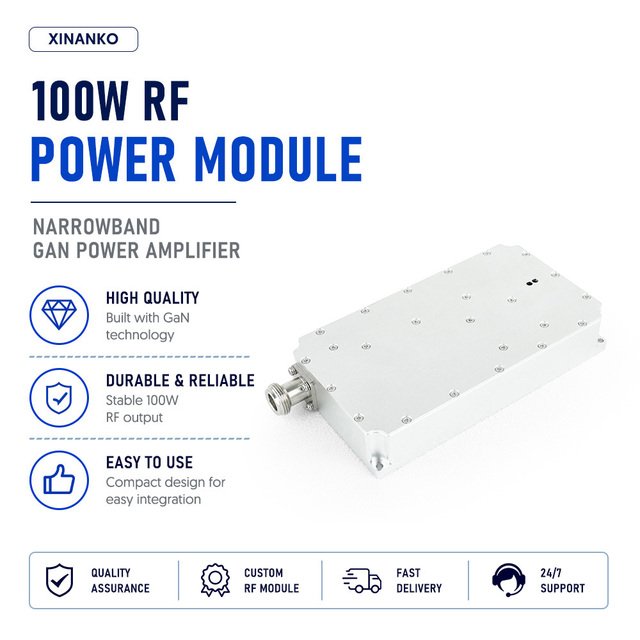 UAV Defense System OEM Customized 100W 900M 2.4G 5.2G 5.8G GaN Technology DJI Mavic 3 O3 O4 Anti-Drone Module Durable