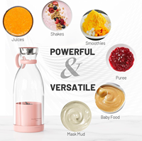 Mini-mixeurs électriques portables pour smoothies, jus frais, mini-mixeurs rapides portables, gobelets, bouteilles, centrifugeuses, gobelets-mixeurs