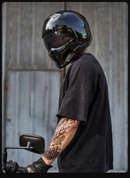 Casque de moto rétro certifié 3C/DOT en ABS, casque intégral, électrique, pour homme et femme, hiver, quatre saisons, Scorpion, adulte