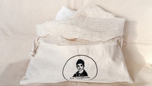 Sac de courses réutilisable en coton personnalisé, portable, en filet crocheté, pour fruits et légumes - Product Image 5