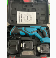 Scie sauteuse sans fil 21V, moteur à balais, 2 batteries, 1 chargeur, lames et boîte à outils pour le bois, les tuyaux en plastique et les tubes en acier