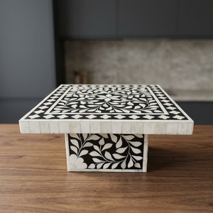 Nuevo Soporte para Pastel de 2 Piezas con Incrustaciones de Hueso Hecho a Mano por Diseñadores, Ecológico, de Alta Calidad, Decoración para el Hogar, Exportación al por Mayor, Cocina, Restaurante - Product Image 1