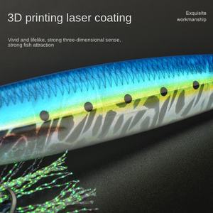 Esca rigida artificiale artificiale stampata in metallo 3D <span class=keywords><strong>per</strong></span> pesca con fondo in acqua salata 60g-200g esca con ganci - Product Image 2