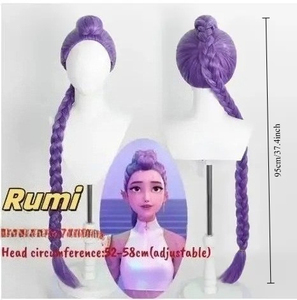 Disfraz de Rumi de Demon Hunters de KPOP, Peluca de Cosplay de Anime de <span class=keywords><strong>37.2</strong></span> Pulgadas de Largo para Fiestas de Halloween para Mayores de 14 Años - Product Image 2