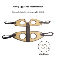 Hamac de toilettage suspendu populaire pour animaux de compagnie, anti-morsure et anti-griffures, pour chiens et chats, pour le bain et la coupe des ongles, en tissu non tissé, avec ceinture de maintien pour la taille