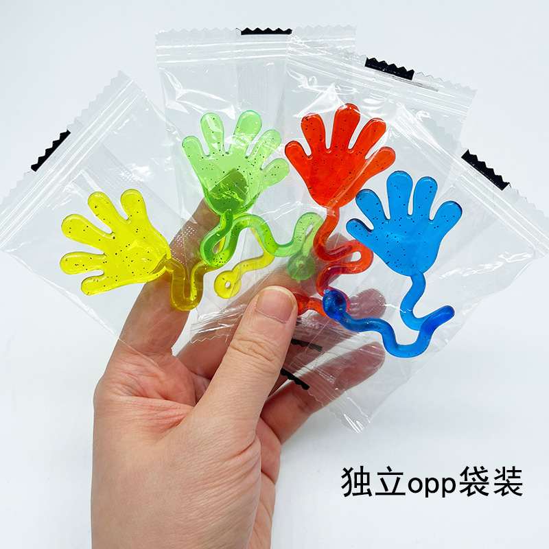 Bolsa OPP individual de color mixto, con polvo dorado y asa pequeña, modelo 1434.