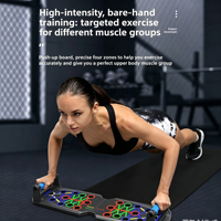 Planche de pompes multifonctionnelle intelligente et réglable pour le comptage, en ABS, portable, pour entraînement abdominal, pectoral et des épaules à domicile