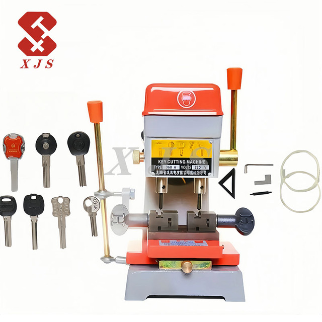 368A Vertical Key Cutting Machine 220V Key Hole Slot Milling Machine Security Key Duplicating Locksmith Tools Engine Home Use
