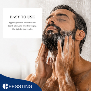 Espuma Limpiadora Profunda para Barba, Herbal Natural, Suave, Anticaspa, Marca Privada - Product Image 5