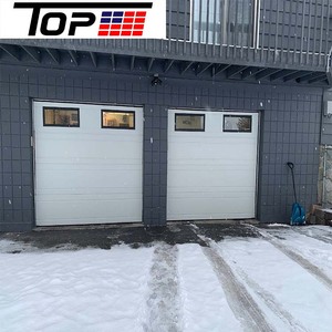 <span class=keywords><strong>Porte</strong></span> <span class=keywords><strong>de</strong></span> <span class=keywords><strong>garage</strong></span> électrique pliante 9x8 à 2 panneaux, motorisée, pour allée étroite - Product Image 1