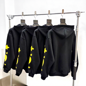 <span class=keywords><strong>Felpa</strong></span> con Cappuccio <span class=keywords><strong>Nera</strong></span> USA Hot Beluga Puff Print, Streetwear Gotico da <span class=keywords><strong>Uomo</strong></span>, Cotone Pesante di Alta Qualità 420 Grammi, Pullover - Product Image 1