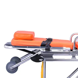 Xe cứu thương bằng nhôm có bánh xe cứu thương khẩn cấp có thể điều chỉnh sơ cứu y tế có thể gập lại bằng hợp kim nhôm Cáng CứU Thương