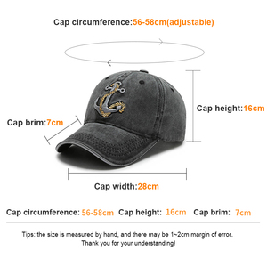 Gorra de béisbol con protección solar común vaquera lavada bordada a la moda Primavera Verano al por mayor hebilla de metal para uso exterior unisex - Product Image 2