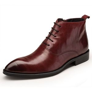 Nouvelles Bottines et Mocassins Rétro à Bout Pointu en Cuir Véritable à Lacets – Chaussures Professionnelles Tendance - Product Image 1