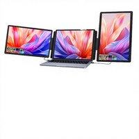 Moniteur à double écran détachable multi-vues 15,6 pouces FHD IPS, modes d'affichage multi-personnalisés, extension d'écran pour ordinateurs portables