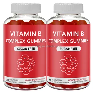 Grosir OEM Private Label Vitamin B Complex Gummies Vitamin B suplemen Multi vitamin Gummies