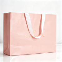 Emballage cosmétique de luxe, emballage cadeau pour parfum, sac en papier rose personnalisé pour lotion, maquillage, rouge à lèvres, perruques, fournisseur d'emballages personnalisés