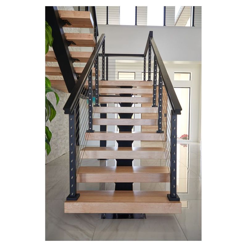 Modern Interior Attic Oak Stair Wood