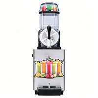 Machine à slush commerciale monocylindre en acier inoxydable pour boissons glacées et smoothies