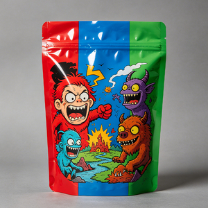 Custom Logo Reusable Anti-Odor Vertical Polyester Film Bags Laminated Silk Screen Printing 3.5g-28g Sizes for Baby Food Storage - Product Image 2