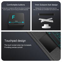 Keyboard TouchPad Baru untuk Poco Pad X1 2025 Case Pad 7 8 Pro 11.2 inci Tablet Nirkabel RGB Backlit Penyangga Pena yang Dapat Disesuaikan