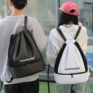 Bolsas de Gimnasio Impermeables con Logotipo Personalizado, Bolsas Deportivas con Separación para Ropa Seca y Mojada, Mochila de Gimnasio, Mochila de Viaje con Cordón para Senderismo - Product Image 1