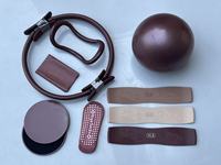 Ensemble Complet d'Équipements de Pilates et Yoga en Gros : Cercle Magique, Sangle d'Étirement, Bandes de Résistance en Silicone, Chaussettes Antidérapantes, Ballon de Barre