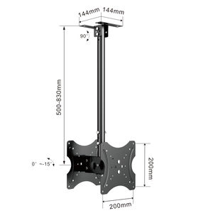 Support <span class=keywords><strong>TV</strong></span> 120x70x40 Dangbei <span class=keywords><strong>lg</strong></span> Home Theater Monitor <span class=keywords><strong>32</strong></span> Dell Monitor 27 <span class=keywords><strong>pouces</strong></span> Support de télévision monté au plafond Launch Monitor - Product Image 3