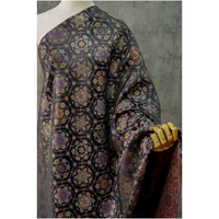 Tissu Jacquard Élégant en Gros, Tissé 100% Polyester, Tissu Jacquard Coloré Teint en Fil, Brocart pour Robe Africaine