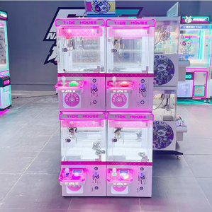 Machine <span class=keywords><strong>à</strong></span> griffes mini-arcade <span class=keywords><strong>à</strong></span> monnayeur pour enfants, en métal, avec logo imprimé numériquement et prise personnalisée, en anglais - Product Image 5