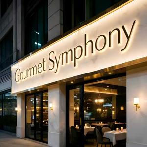 Custom Business Acrylic LED 3D Backlit <b>Letter</b> Logo Sign for Shopfront Wall Illumination with Free Design Indoor/Office Use - Product Image 1