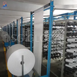 Çin fabrika toptan 50kg 100kg çanta haddeleme bakire PP dokuma tübüler kumaş