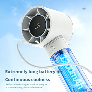 Ventilador de Mano Nuevo de 199 Velocidades, Ventilador Turbo Portátil Recargable por USB C, Mini Ventilador Personal para Viajes de <span class=keywords><strong>Verano</strong></span> al Aire Libre, Playa, Regalo para Mujer - Product Image 5