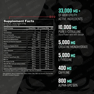 Pre Workout pompa besar suplemen Laser fokus daya energi penguat daya tahan massal olahraga binaraga - Product Image 5
