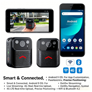 Caméra corporelle 4G 1080P HD, enregistrement 6h, caméra embarquée avec clip magnétique, vision nocturne, enregistreur vidéo pour le travail sur le terrain - Product Image 2