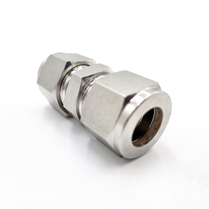 계측용 튜빙 유니온 피팅 튜브-튜브 유니온 사이즈 1/2인치 6000psi 316 스테인리스 스틸 직선 유니온 커넥터 - Product Image 5