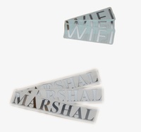 Autocollants de transfert de logo en nickel électroformé ultra-mince, étiquettes autocollantes personnalisées pour l'électronique