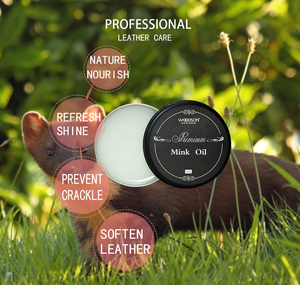 WOODSON Mink Oil <span class=keywords><strong>Leather</strong></span> Cleaner Conditioner — Водостойкий бальзам для кожи для смягчения, восстановления и защиты - Product Image 5