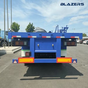 Semirremolque <span class=keywords><strong>de</strong></span> plataforma abatible BLAZES <span class=keywords><strong>de</strong></span> 5 ejes y 100 toneladas para transporte <span class=keywords><strong>de</strong></span> chatarra <span class=keywords><strong>de</strong></span> acero y materiales <span class=keywords><strong>de</strong></span> construcción en el área minera <span class=keywords><strong>de</strong></span> Venezuela, con ciclo corto - Product Image 4