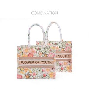 <b>Large</b> Capacity Original Canvas Bag for Women's Ins Style Korean Summer Cute Handbag Vertical Zipper Environmental Bag Customized - Product Image 5