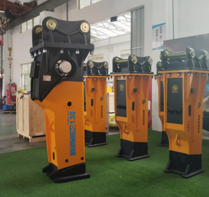 Para SOOSAN SQ 130 Auto Grease 165 mm de diámetro Nuevos martillos hidráulicos para 30-45Tons Maquinaria de construcción 30-45Tons Construcción - Product Image 1