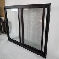 Fenêtres à double vitrage en alliage d'aluminium, design moderne, résistantes aux ouragans, pour villas nord-américaines, usage extérieur coulissant et sous-sol