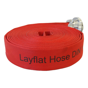 Tubo antincendio flessibile DIN 14811 da 3 pollici in EPDM ROSSO ad alta pressione, con raccordi Storz in alluminio certificati FM per la lotta antincendio SL - Product Image 5