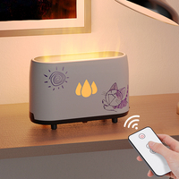 Diffuseur d'arôme ultrasonique 3d aromathérapie à la flamme, humidificateur de volcan, veilleuse Led