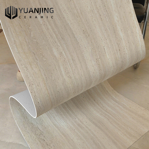 Panneau 3D MCM Style métallique Tuiles flexibles pliables Extérieur Intérieur Vllia Hôtels Centres commerciaux Tuiles flexibles en travertin - Product Image 1