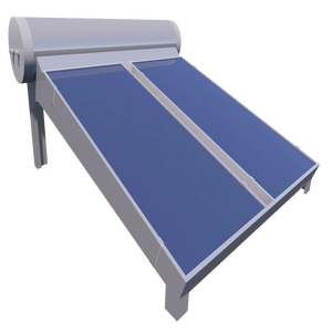 Calentador de Agua Solar Integrado Vertical de 250L con Recipiente Esmaltado, Colector de Película Negra para Montaje a 25 Grados, Uso Exterior, Ahorro de Energía - Product Image 1