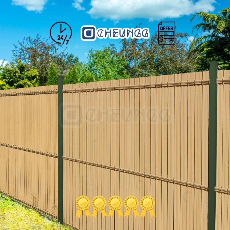 Hi-Q Supplier High Quality PVC Coated 6 Gauge V Folds 3D Welded Curved Wire Mesh Fence Panels Decorative Garden Security Outdoor