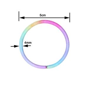 جديد تصميم الشعر العلاقات مطاطا الشعر قوس قزح الأربطة المطاطية متعدد الألوان الشعر حبل - Product Image 6