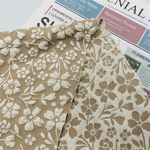 Tissu jacquard 100% polyester de haute qualité, relief tridimensionnel, dentelle en mousse florale, matériau textile de qualité supérieure et bon marché - Product Image 3
