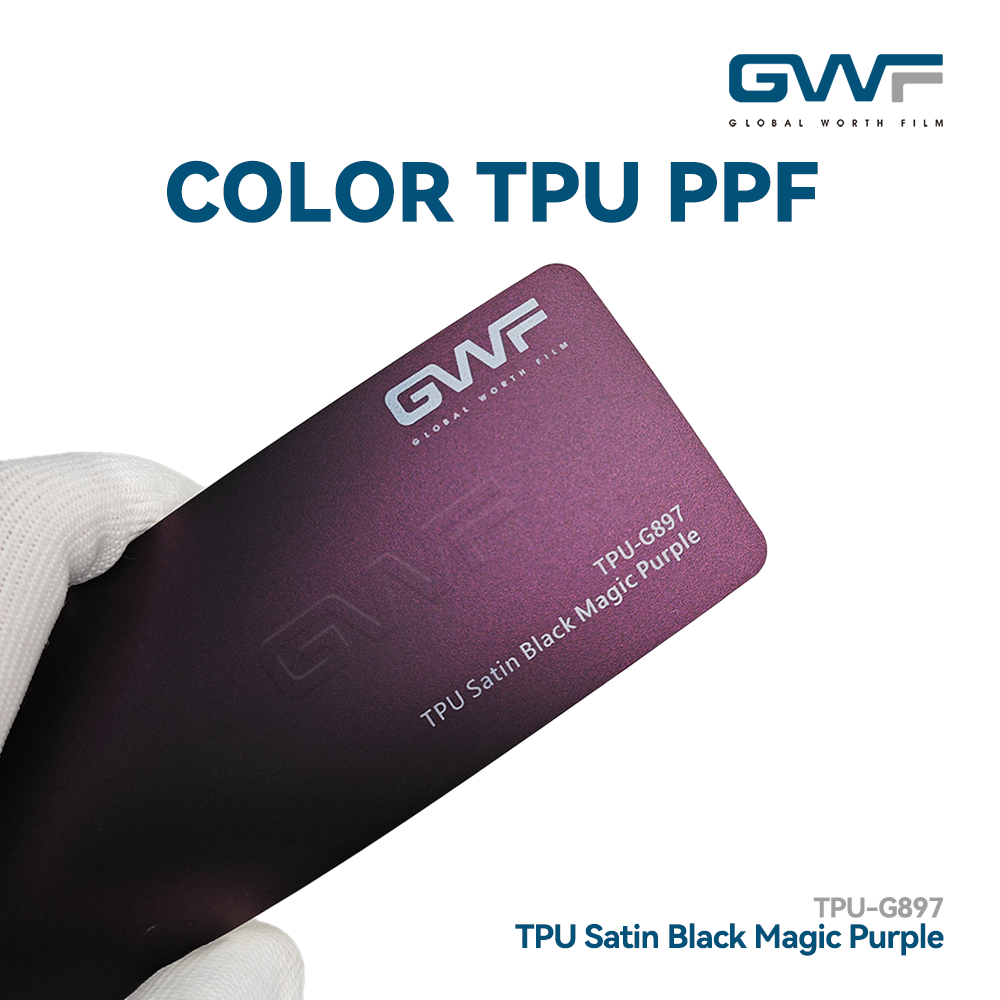 TPU Satiné Noir Magique Violet